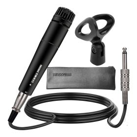 5 CORE Professional Dynamic Vocal Microphone Neodymium Cardioid Unidirectional Handheld Mic for Singing Karaoke Steel Mesh Grille Metal Body With