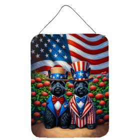 NEW All American Scottish Terrier Wall or Door Hanging Prints Aluminum Metal Sign Kitchen Wall Bar Bathroom Plaque Home Decor Front Door Plaque,