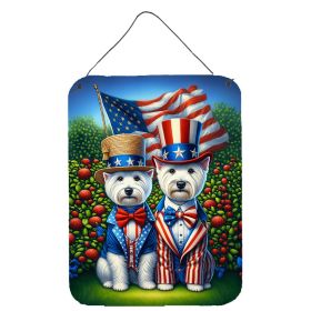 NEW All American Westie Wall or Door Hanging Prints Aluminum Metal Sign Kitchen Wall Bar Bathroom Plaque Home Decor Front Door Plaque, 12x16 (Default: Default)