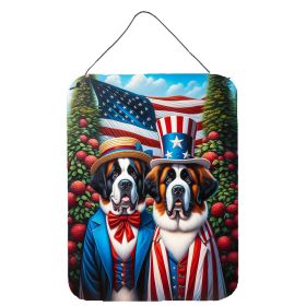 NEW All American Saint Bernard Wall or Door Hanging Prints Aluminum Metal Sign Kitchen Wall Bar Bathroom Plaque Home Decor Front Door Plaque, 12x (Default: Default)