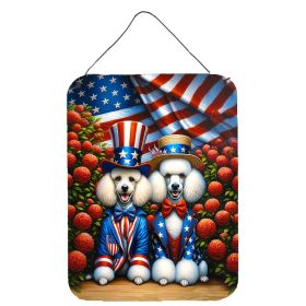 NEW All American Poodle Wall or Door Hanging Prints Aluminum Metal Sign Kitchen Wall Bar Bathroom Plaque Home Decor Front Door Plaque, 12x16 (Default: Default)